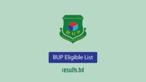 BUP Eligible List