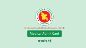 Medical Admit Card